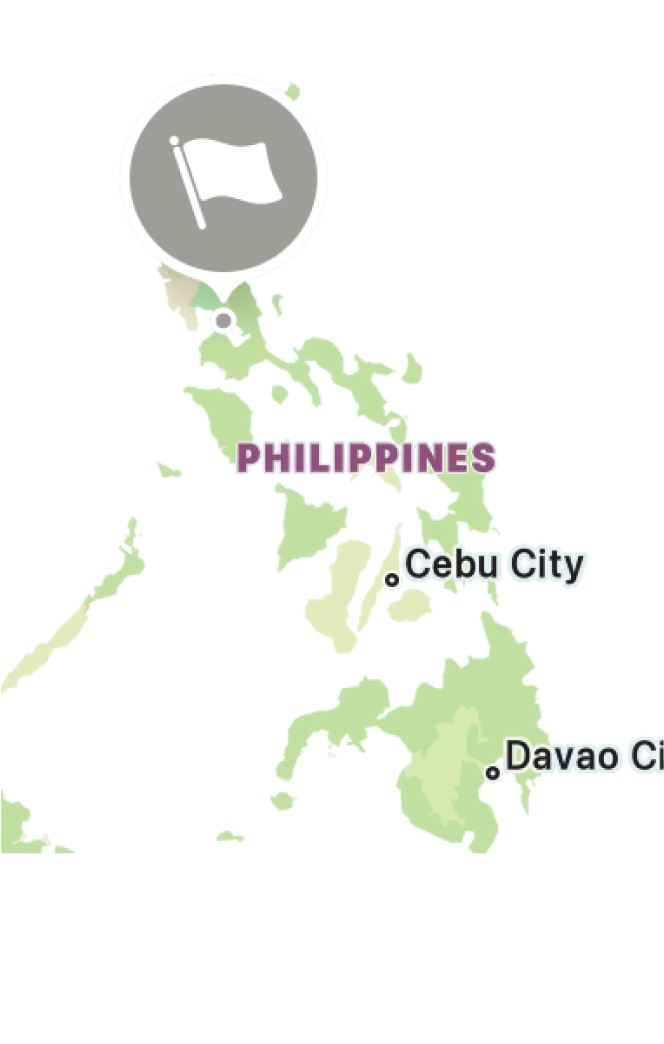 Philippines map showing global Filipino language connection Philippines map showing global Filipino language connection